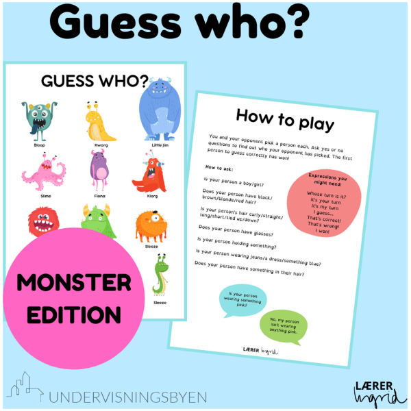 Guess who monster edition