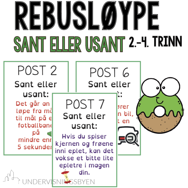Rebusløype: Sant eller usant?