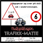 Trafikk-matte Multiplikasjon