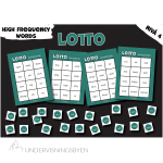 Lotto: High frequency words (nivå 4)