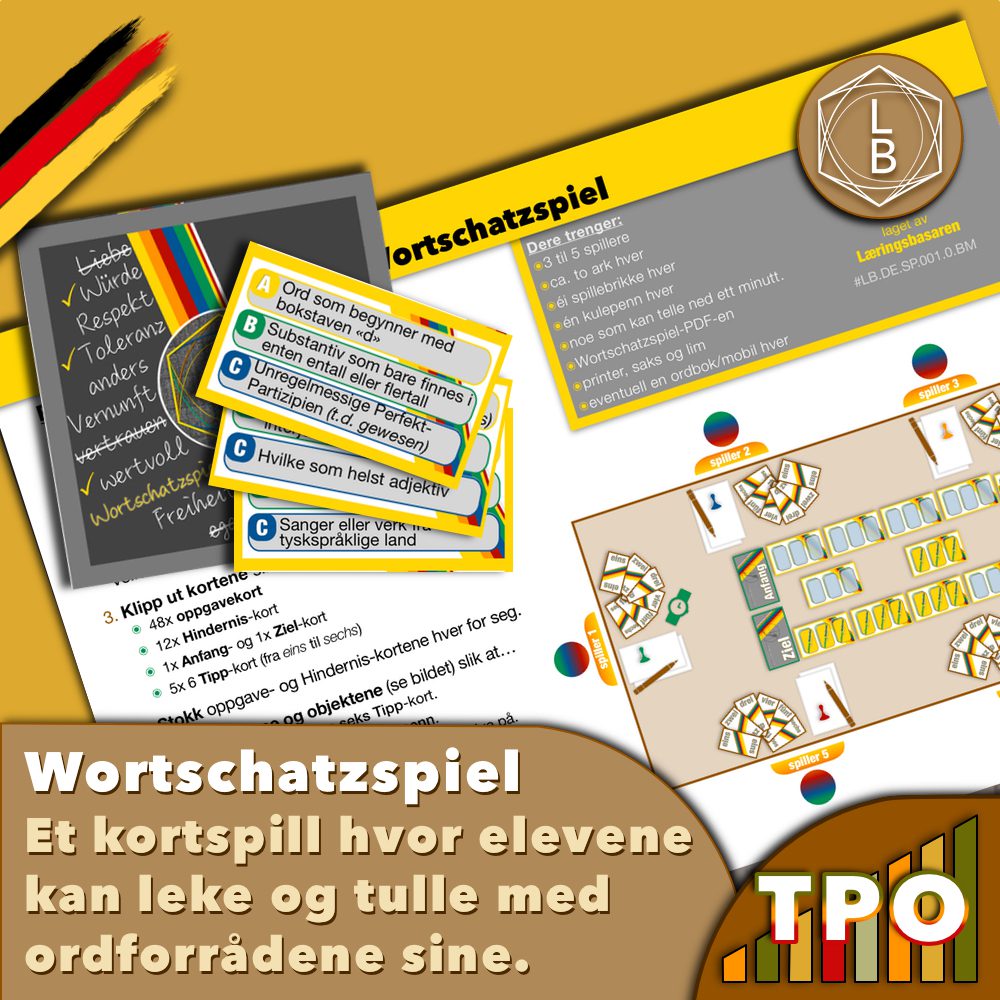 Wortschatzspiel – tysk