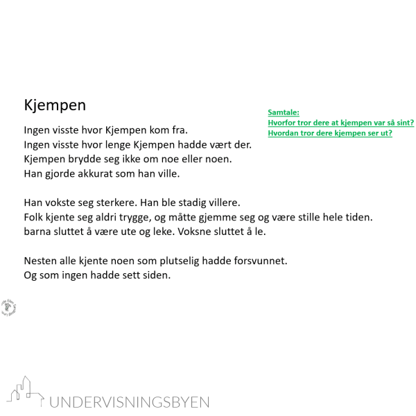 Skrive ut fra litteratur - Kjempen - Bilde 5