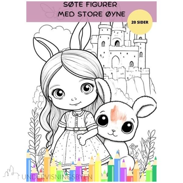 Søte figurer med store øyne - 20 sider
