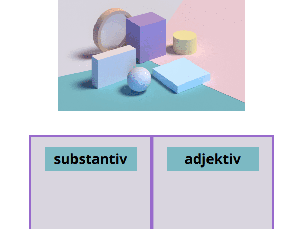 Former og mønstre, substantiv og adjektiv