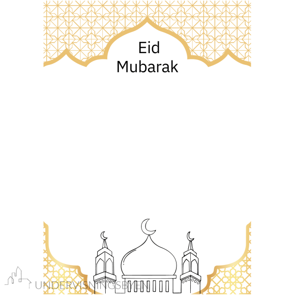 Lag Eid Mubarak kort - Bilde 3