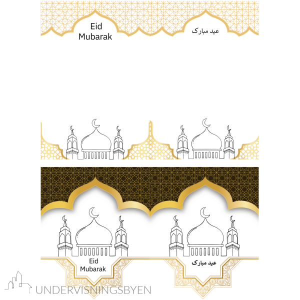 Lag Eid Mubarak kort - Bilde 6