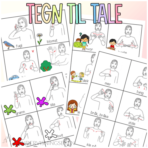 Tegn Til Tale Ordkort Og Tegnkalender Undervisningsbyen no