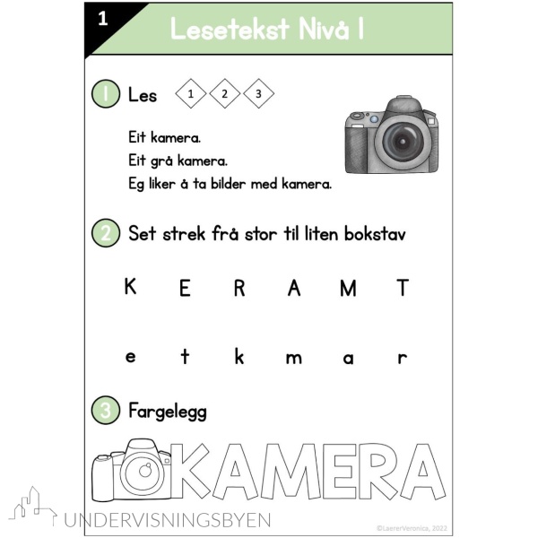 Les og skriv – Lesetekster 3 Nivå 1 - Bilde 2