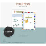 Pokémon, matematikkhefte for 1-2.trinn