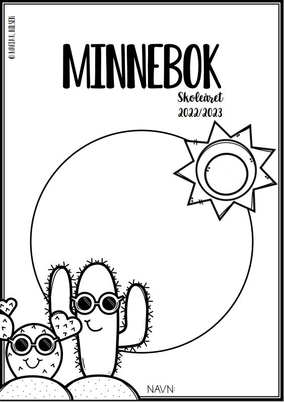 Minnebok – mitt skoleår