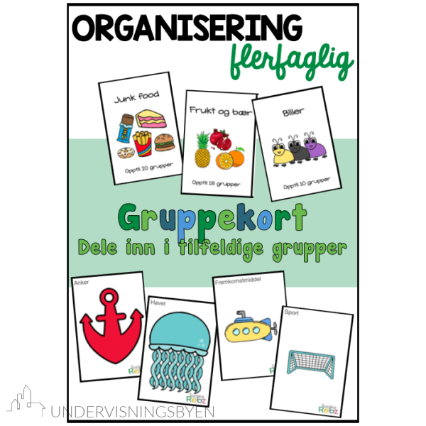 Gruppekort - Inndeling i tilfeldige grupper