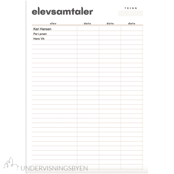 Ulike lister med autofyll av navn og klasse - Bilde 7