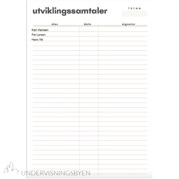 Ulike lister med autofyll av navn og klasse - Bilde 9