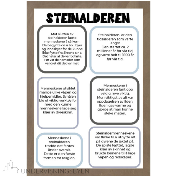 Mitt hefte om Steinalderen - Bilde 2