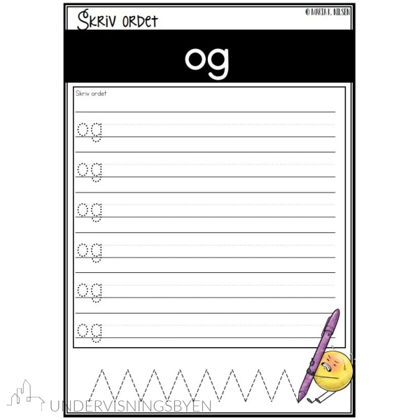 Høyfrekvente ord 1 - ord 1-10 - Bilde 3