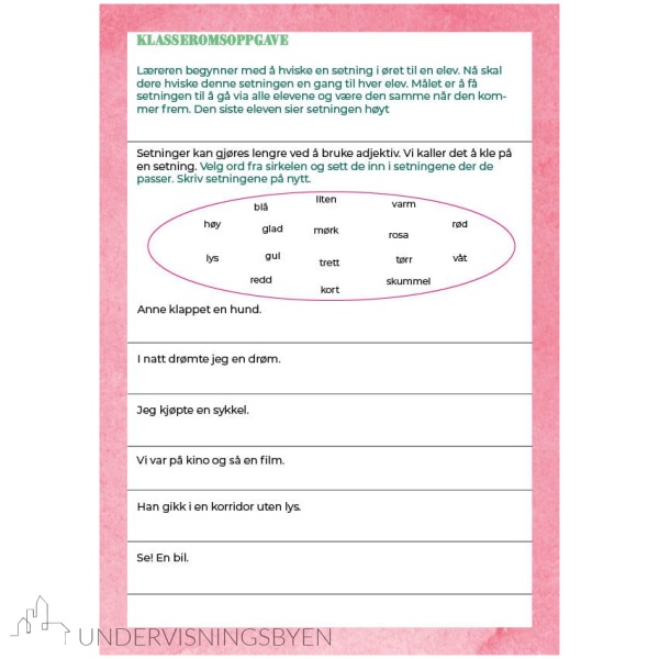 Mitt arbeidshefte om SETNINGER - Bilde 4