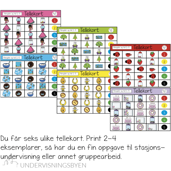 Tellekort 1-5 - Bilde 2