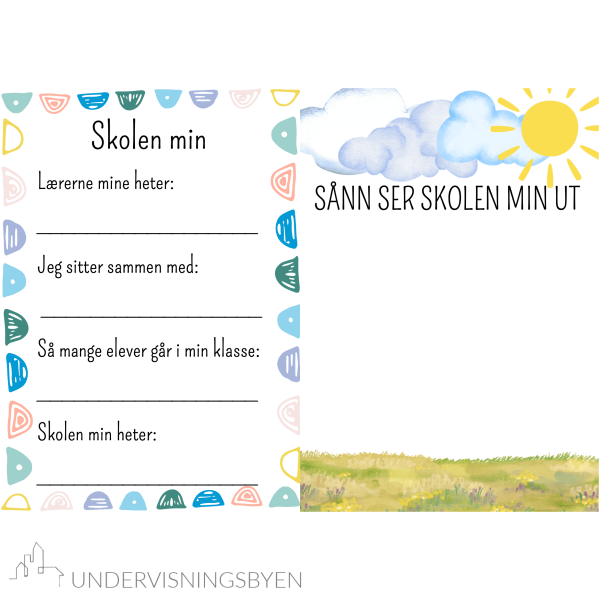Hefte om skoleåret / skoledagbok / årbok / 1.-7. trinn / 60 sider! - Bilde 10