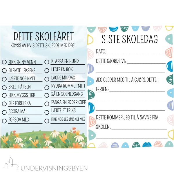 Hefte om skoleåret / skoledagbok / årbok / 1.-7. trinn / 60 sider! - Bilde 5