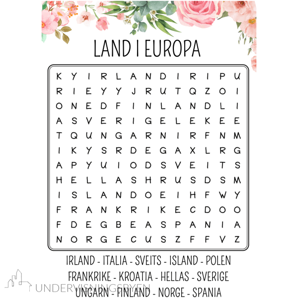 Hefte med letekryss / land i 6 verdensdeler / 6 oppgaver / ordsøk - Bilde 3