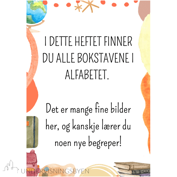 Hefte om alfabetet og begreper / 60 sider / ca. 250 ord med bilder! - Bilde 2