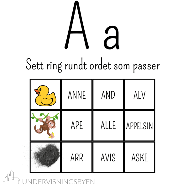 Hefte om alfabetet og begreper / 60 sider / ca. 250 ord med bilder! - Bilde 5