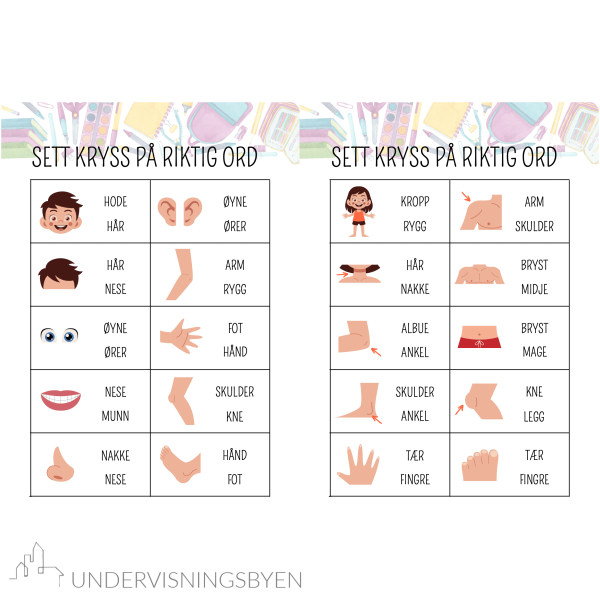 Hefte med begreper / avkryssing / 9 sider - Bilde 4