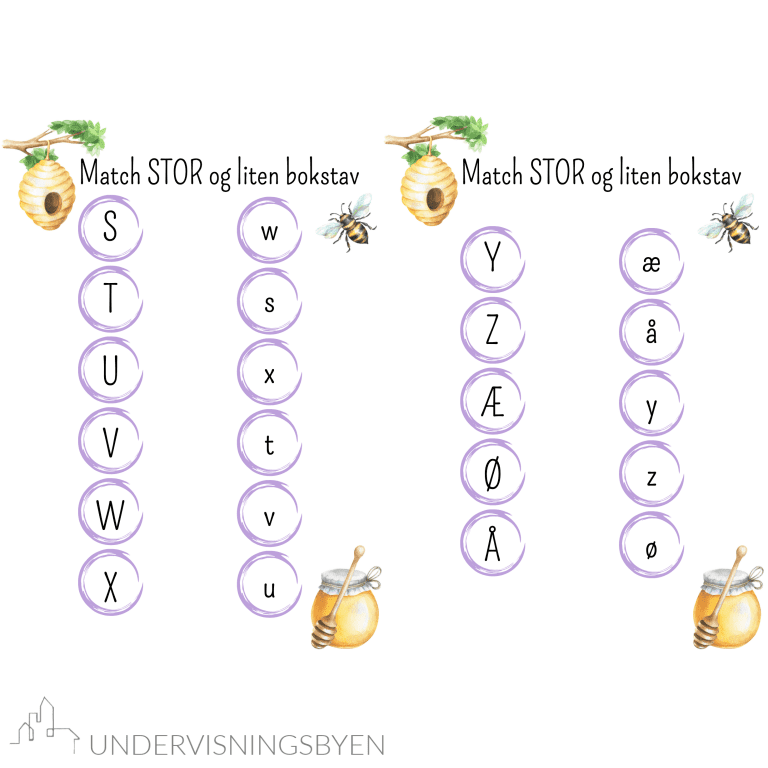 Match Stor Og Liten Bokstav Hele Alfabetet Undervisningsbyen no match-stor-og-liten-bokstav-hele-alfabetet-undervisningsbyen-no