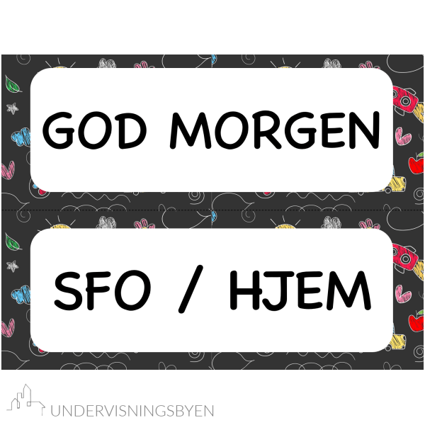 Redigerbare lapper til klasserommet / dagsplan / fag / navn / tavledesign - Bilde 4