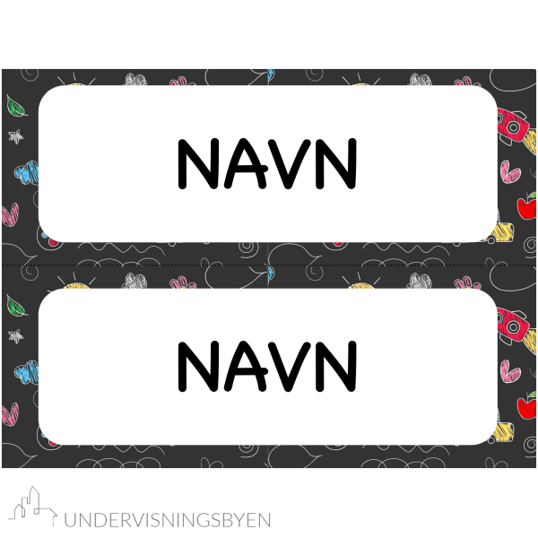 Redigerbare lapper til klasserommet / dagsplan / fag / navn / tavledesign - Bilde 2