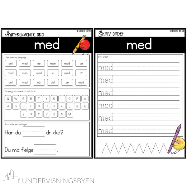 SAMLEPAKKE Høyfrekvente ord - 1-50 - Bilde 6