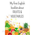 Engelsk hefte om frukt og grønnsaker / 16 sider