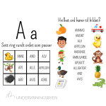 Hefte om alfabetet og begreper / 60 sider / ca. 250 ord med bilder!