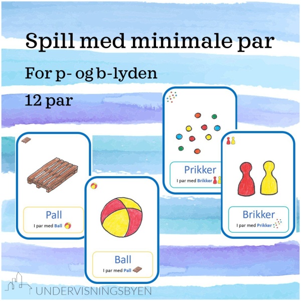 Spill Med Minimale Par - P - B | Undervisningsbyen.no