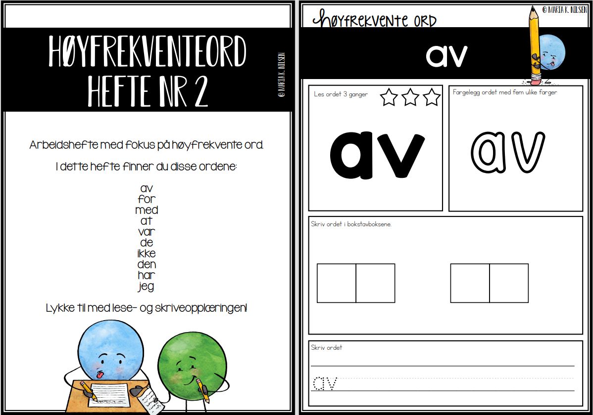 Høyfrekvente ord 2 – ord 11-20