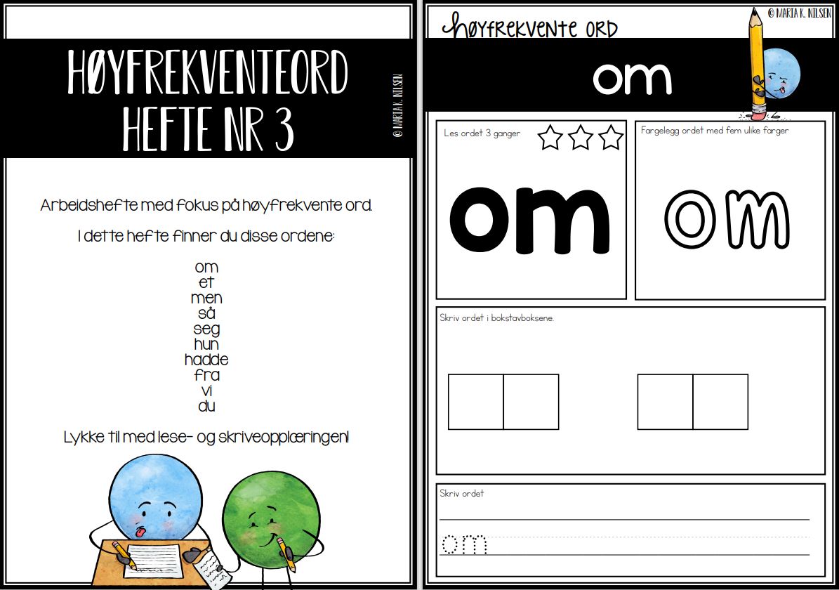 Høyfrekvente ord 3 – ord 21-30