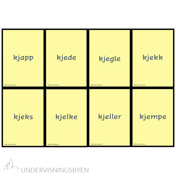 Sj-lyden og kj-lyden - øve sammensatte grafemer og fonemer med Alias. - Bilde 3