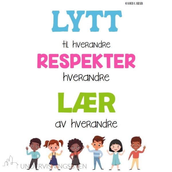 Plakat - Lytt, respekter og lær - Bilde 2