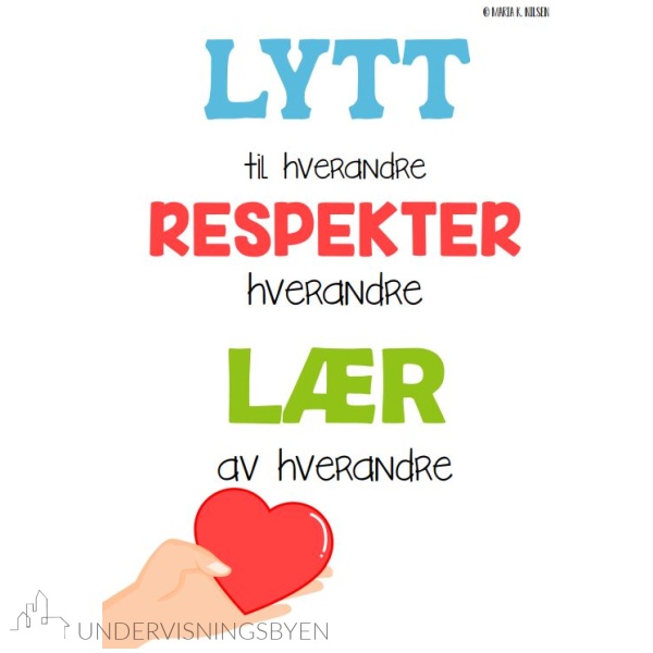 Plakat - Lytt, respekter og lær - Bilde 3