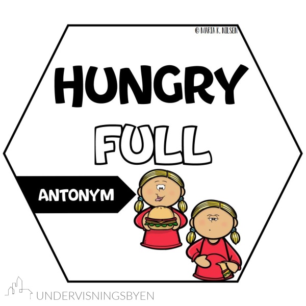 Antonymer plakater - engelsk