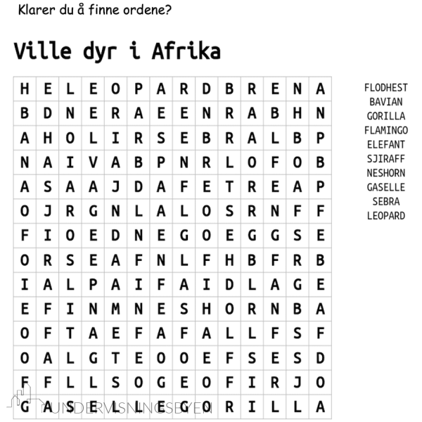 Ville dyr i Afrika - Bilde 3