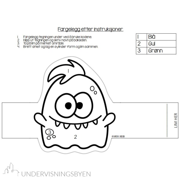 Monster fargelegging - monstre - Bilde 6