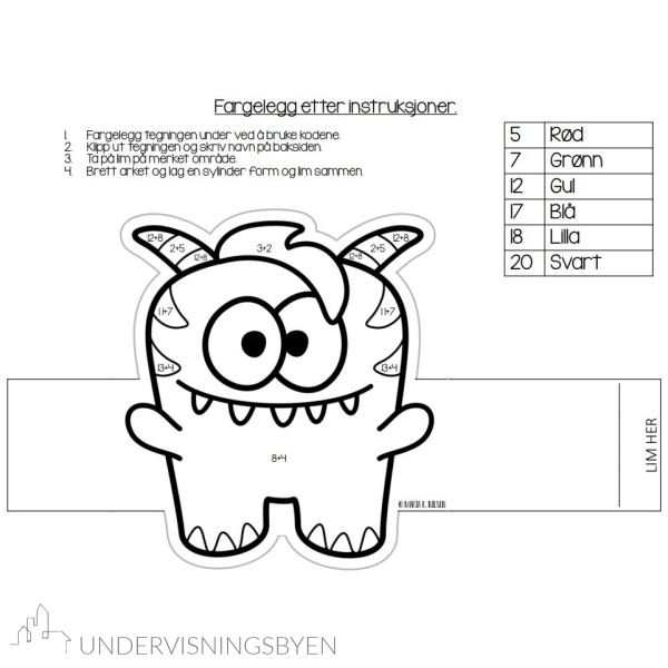 Monster fargelegging - monstre - Bilde 5
