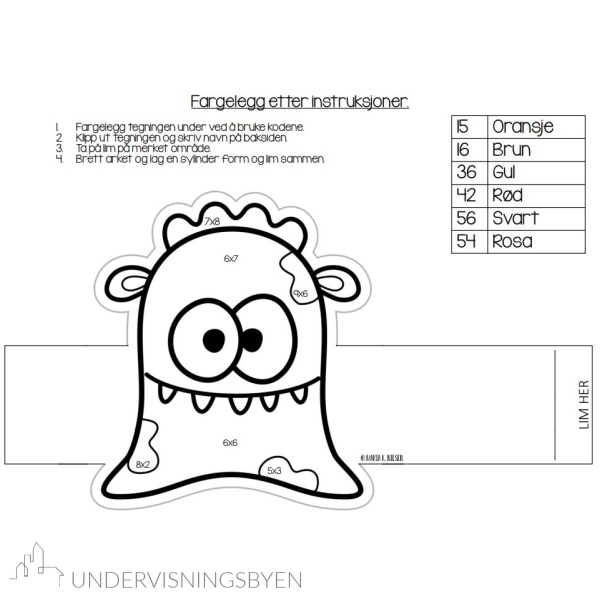 Monster fargelegging - monstre - Bilde 3