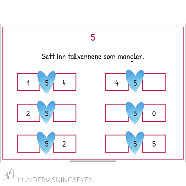 Min Digitale Øvebok - Matte 1 - Tallvenner 5-9 - Bilde 4