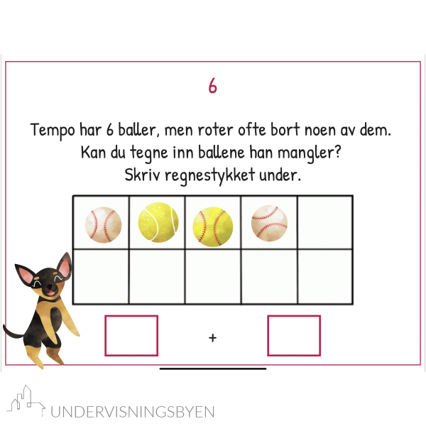 Min Digitale Øvebok - Matte 1 - Tallvenner 5-9 - Bilde 5