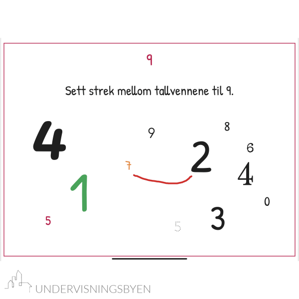 Min Digitale Øvebok - Matte 1 - Tallvenner 5-9 - Bilde 9