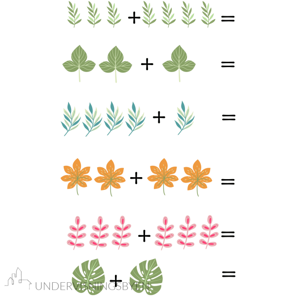 10 arbeidsark i matematikk / telleark / regneark - Bilde 2
