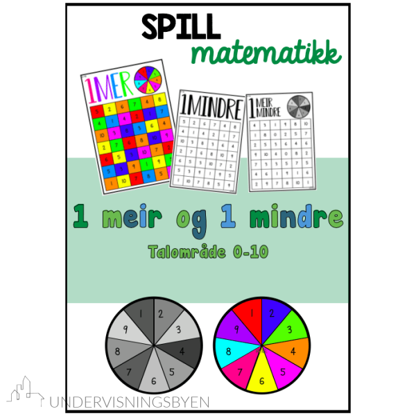 1 mer mindre - tallforståelse - NN og BM