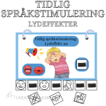 Tidlig språkstimulering: interaktivt hefte med lydeffekter
